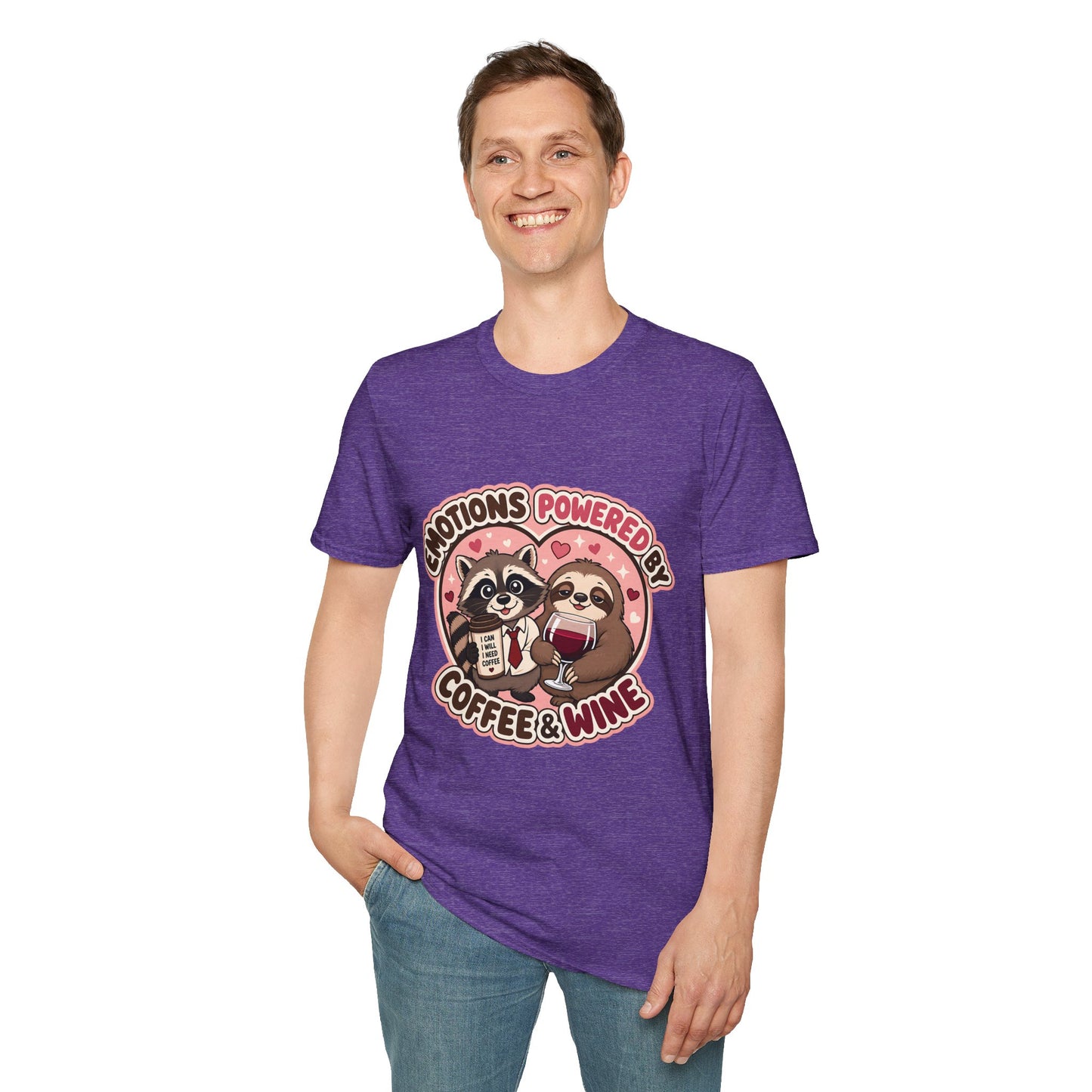 Emotions Powered By Coffee & Wine T-Shirt