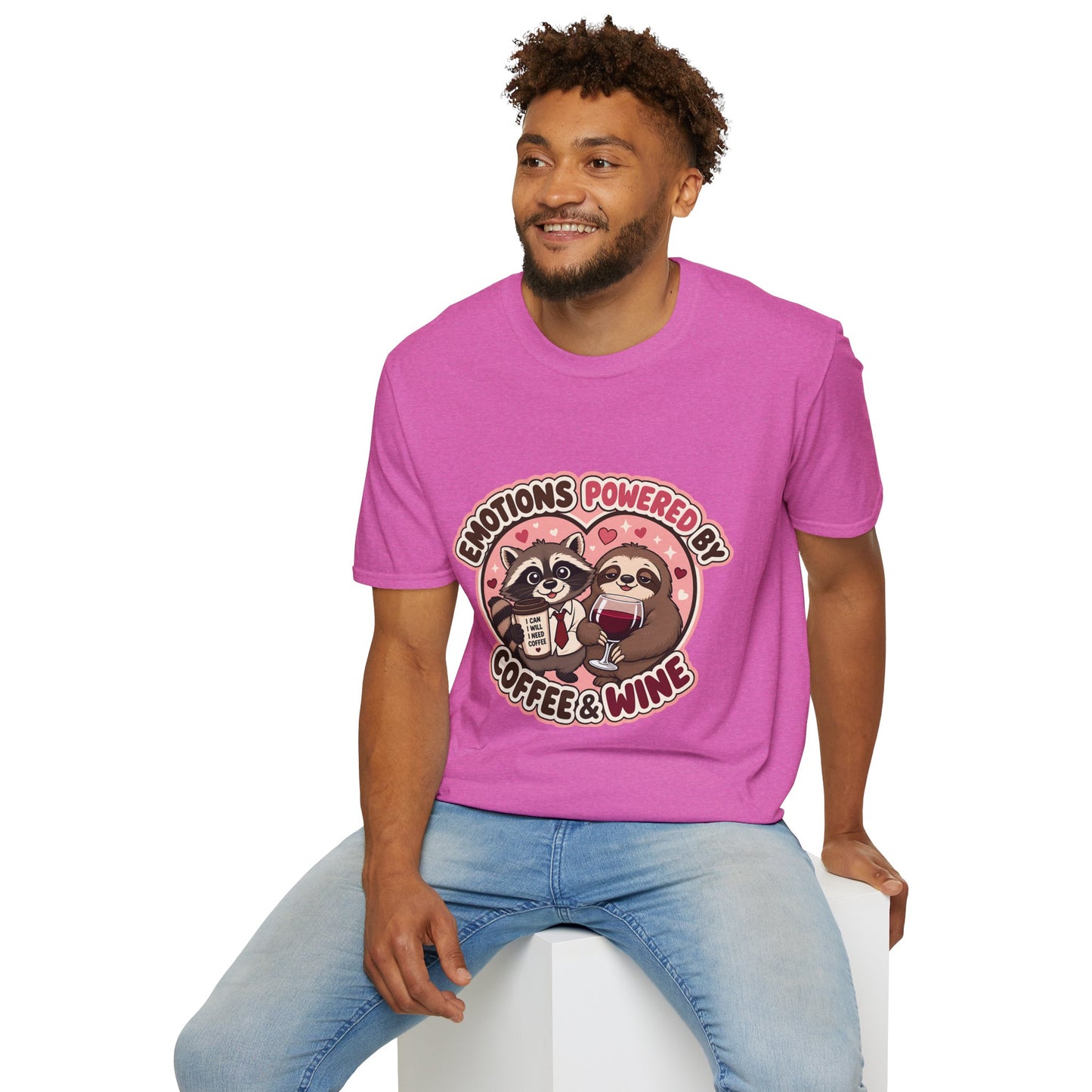 Emotions Powered By Coffee & Wine T-Shirt