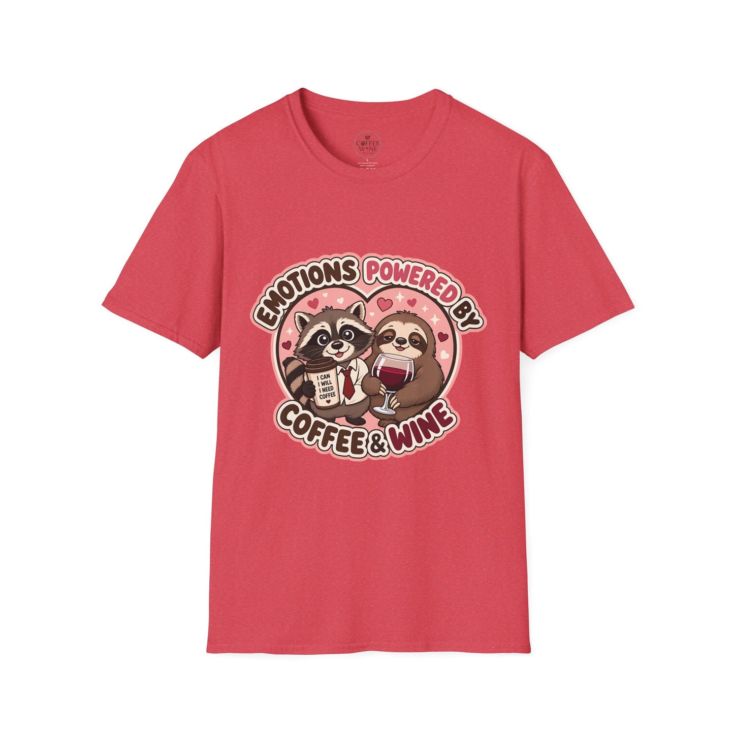 Emotions Powered By Coffee & Wine T-Shirt