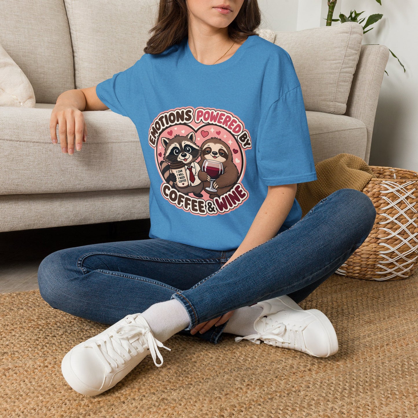 Emotions Powered By Coffee & Wine T-Shirt