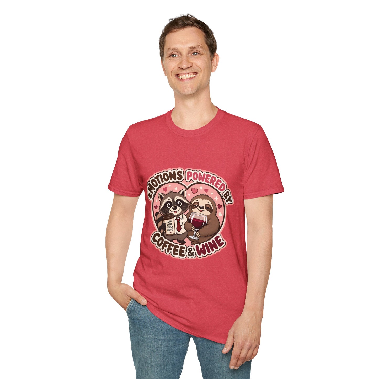Emotions Powered By Coffee & Wine T-Shirt