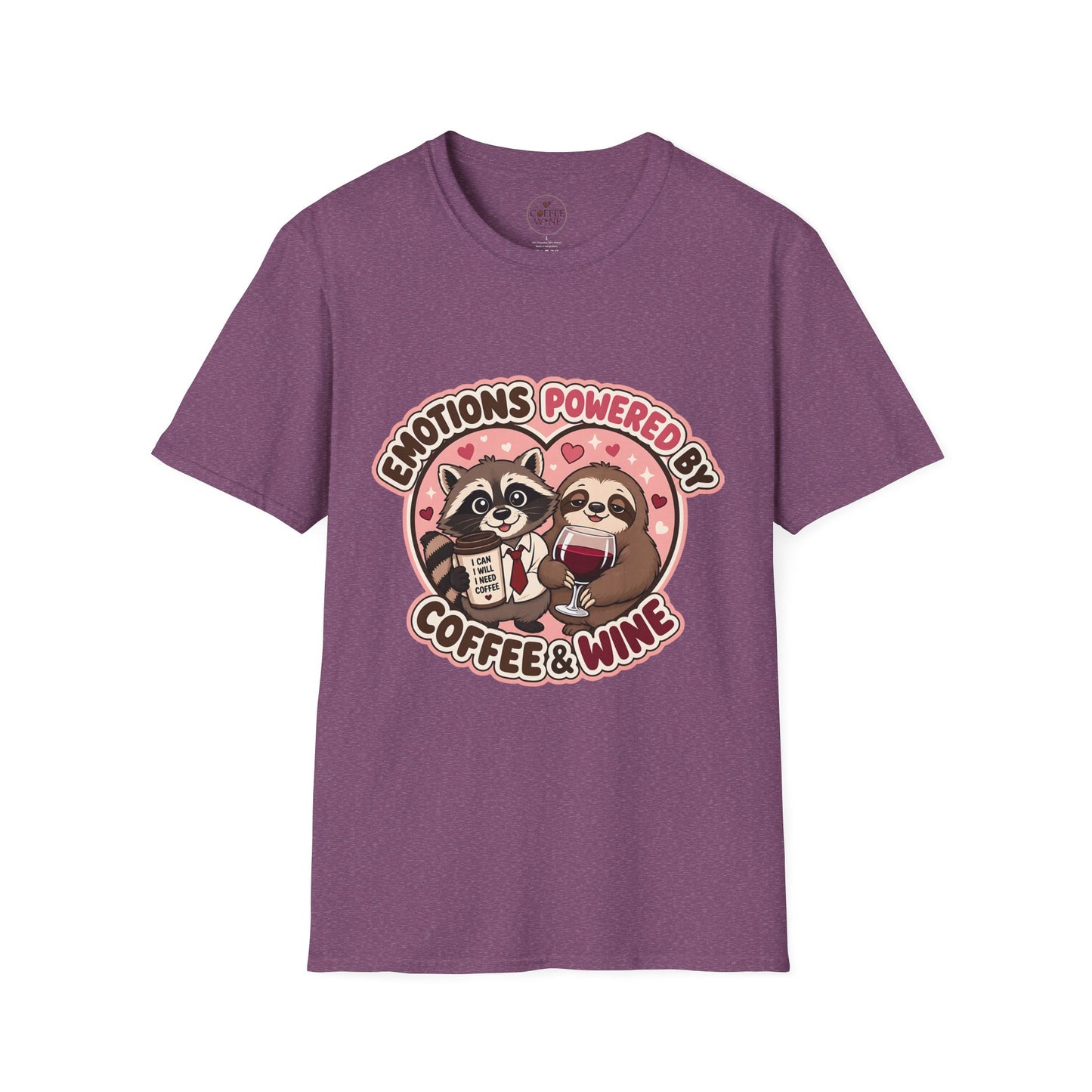 Emotions Powered By Coffee & Wine T-Shirt