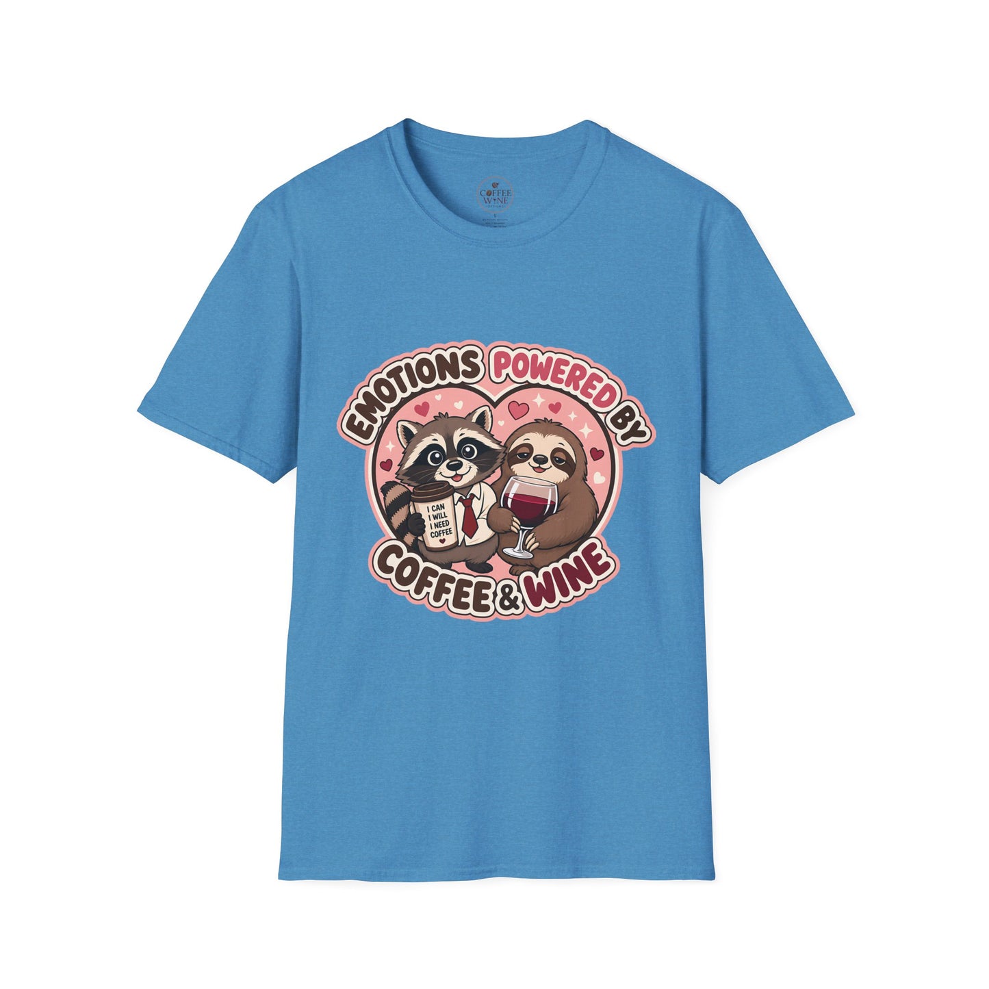 Emotions Powered By Coffee & Wine T-Shirt