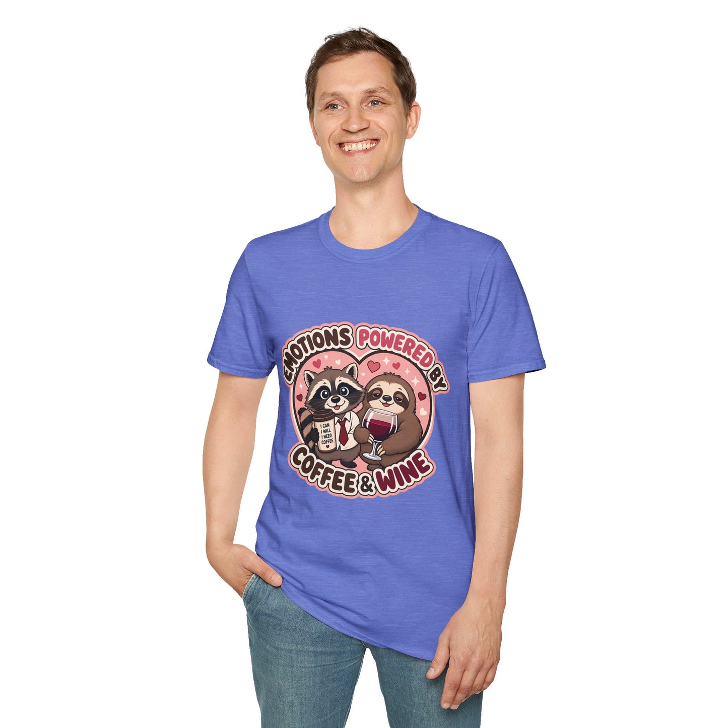 Emotions Powered By Coffee & Wine T-Shirt