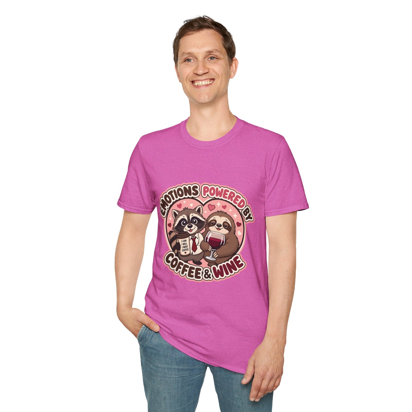 Emotions Powered By Coffee & Wine T-Shirt