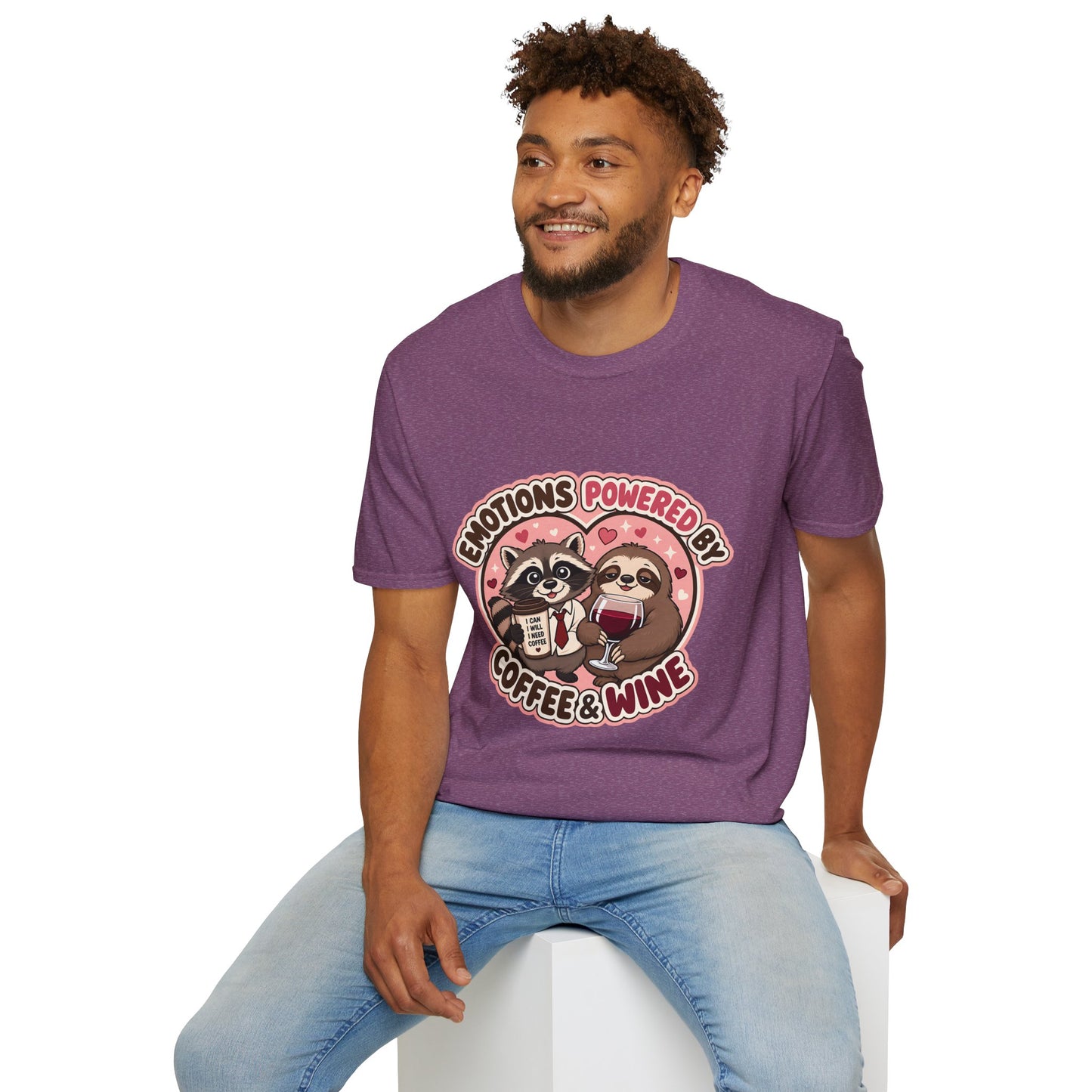 Emotions Powered By Coffee & Wine T-Shirt