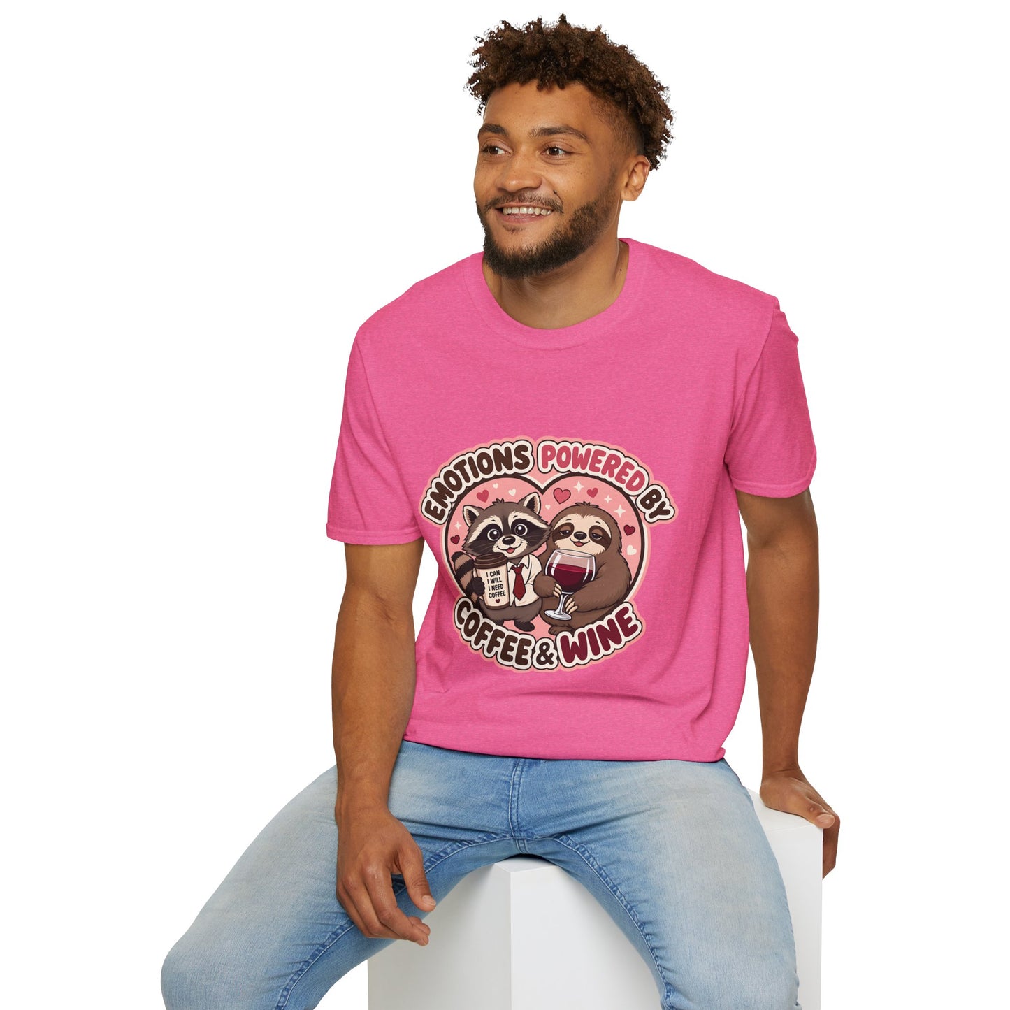 Emotions Powered By Coffee & Wine T-Shirt