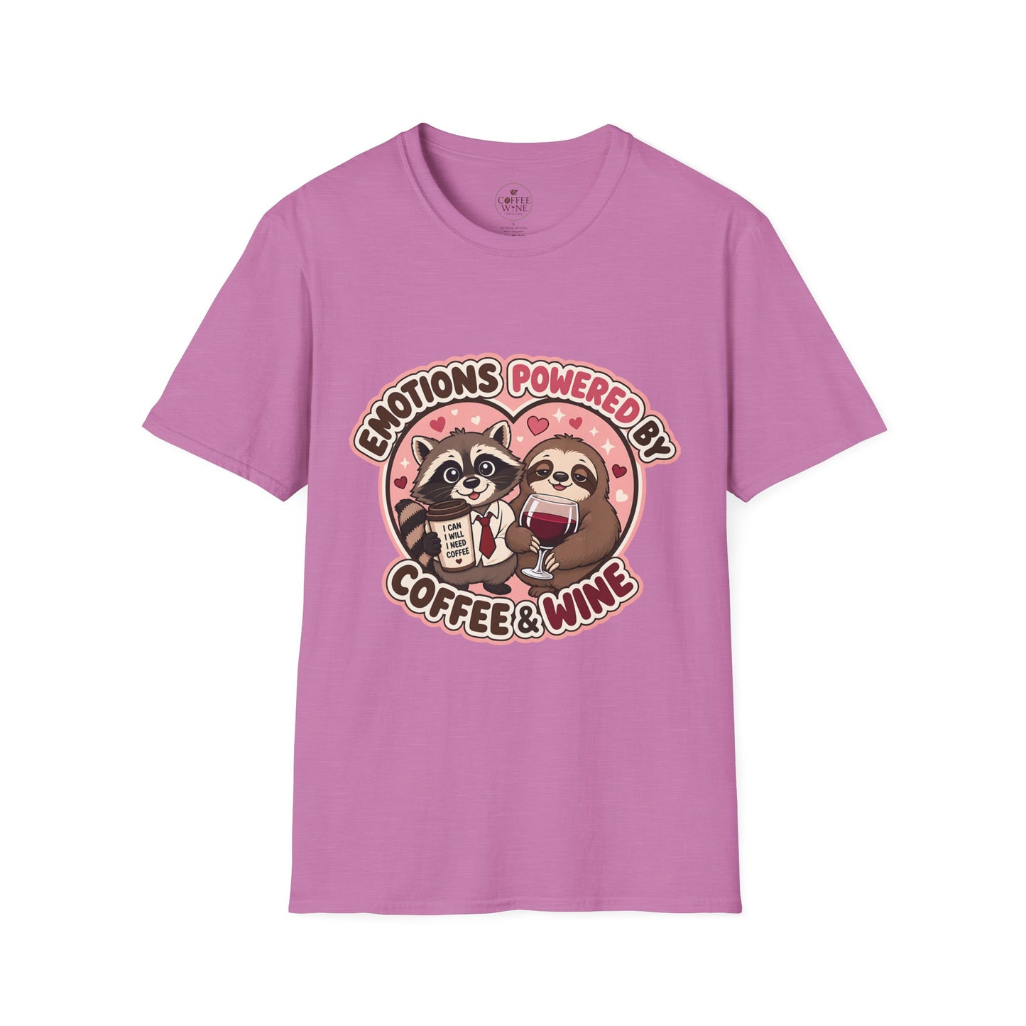 Emotions Powered By Coffee & Wine T-Shirt