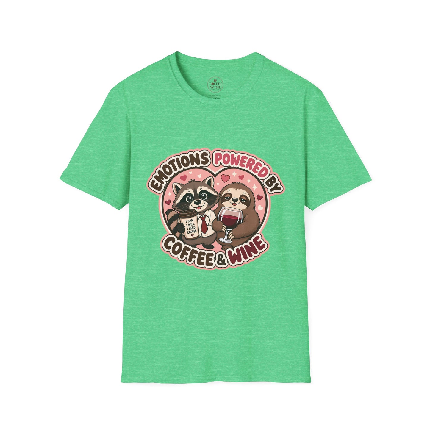 Emotions Powered By Coffee & Wine T-Shirt