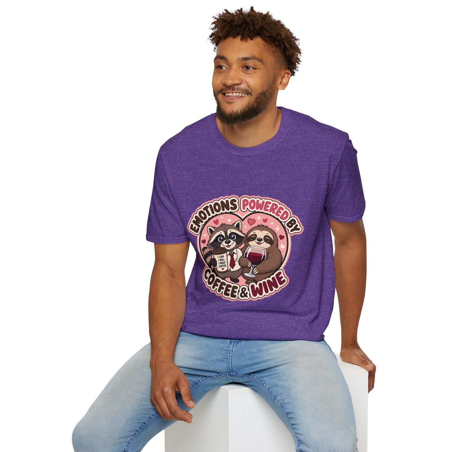 Emotions Powered By Coffee & Wine T-Shirt