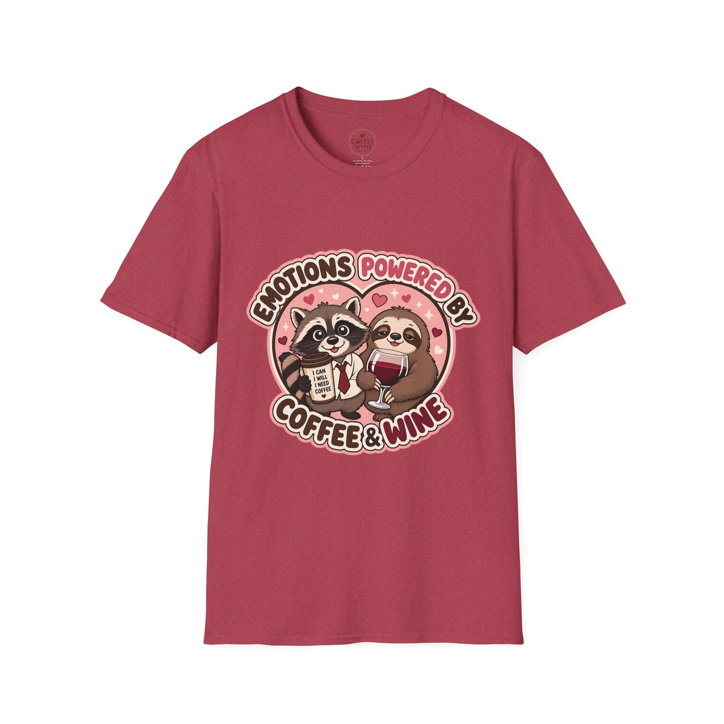 Emotions Powered By Coffee & Wine T-Shirt