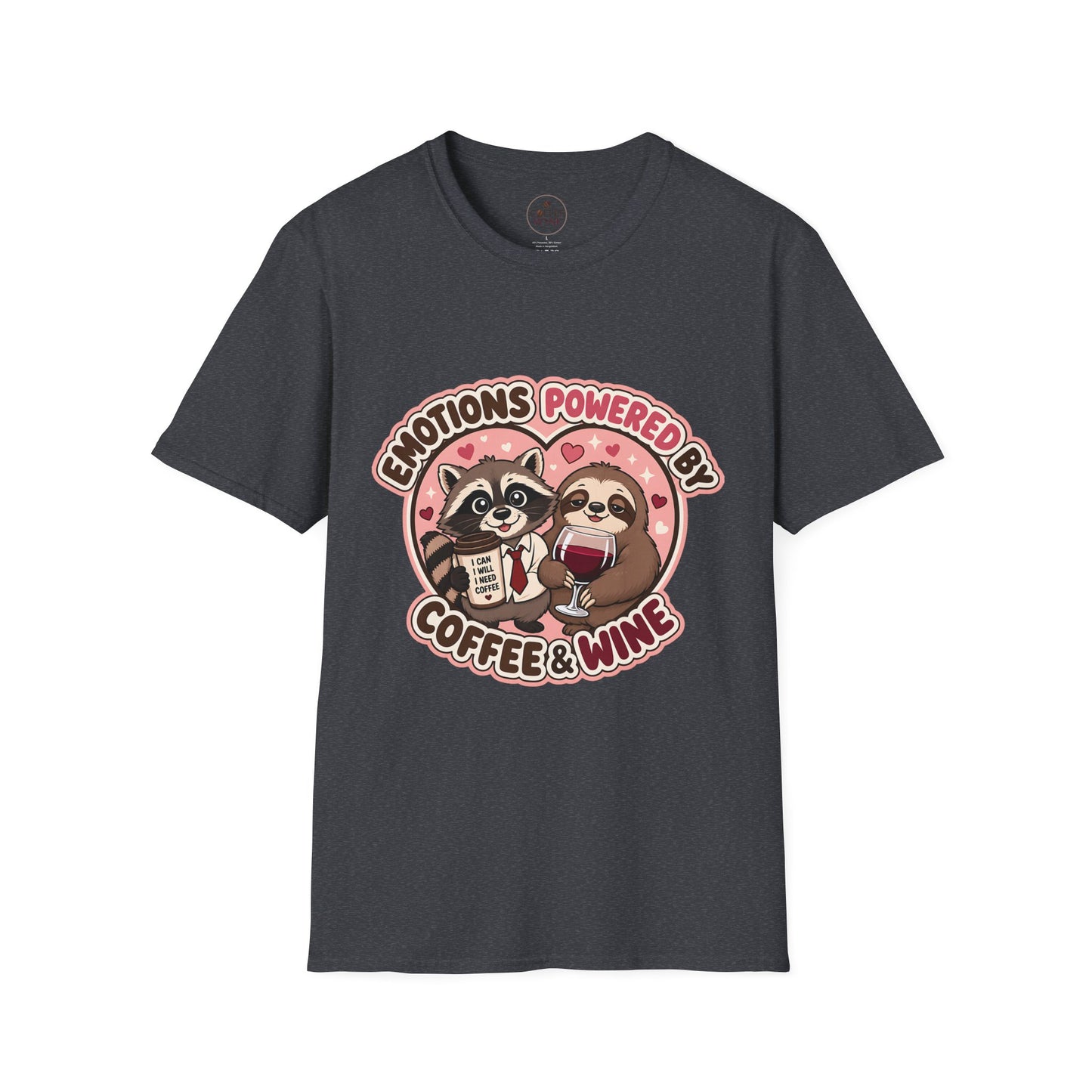 Emotions Powered By Coffee & Wine T-Shirt