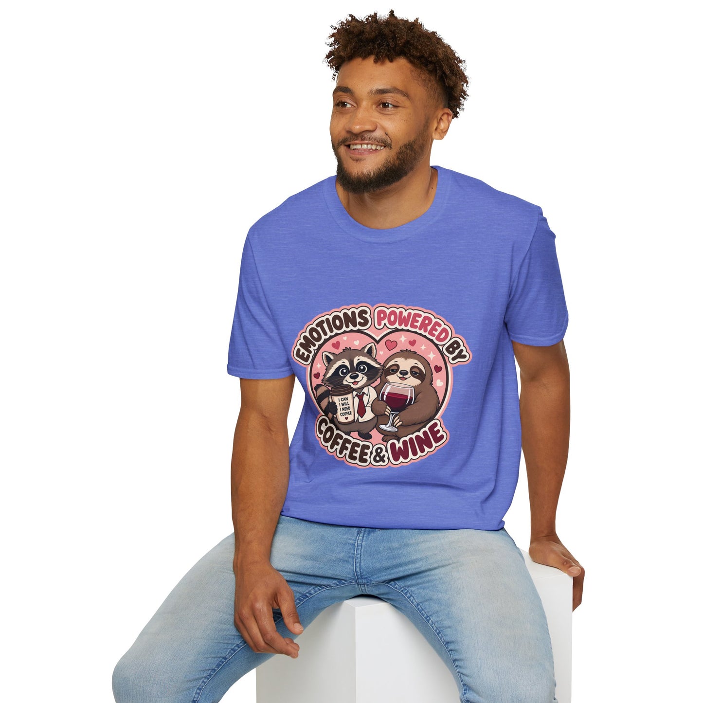 Emotions Powered By Coffee & Wine T-Shirt
