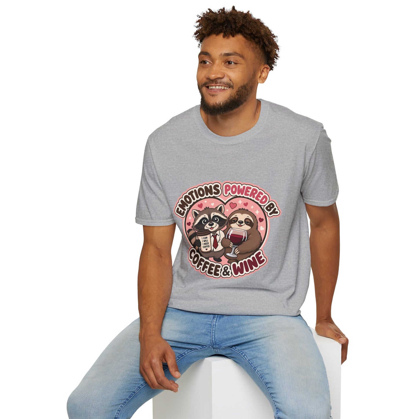 Emotions Powered By Coffee & Wine T-Shirt