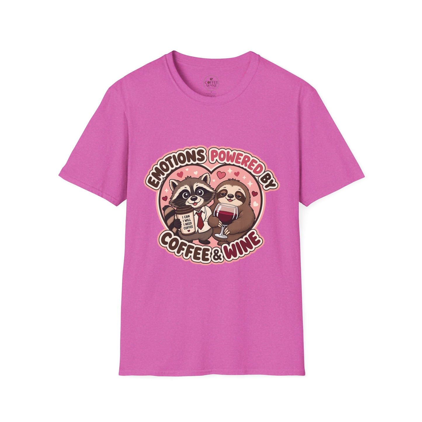Emotions Powered By Coffee & Wine T-Shirt