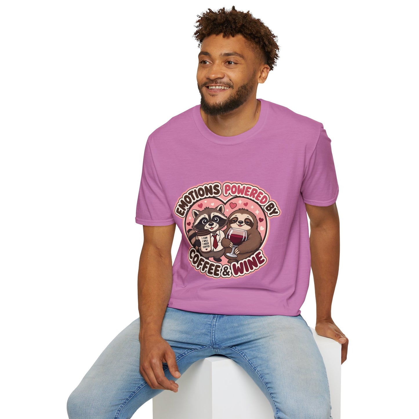 Emotions Powered By Coffee & Wine T-Shirt