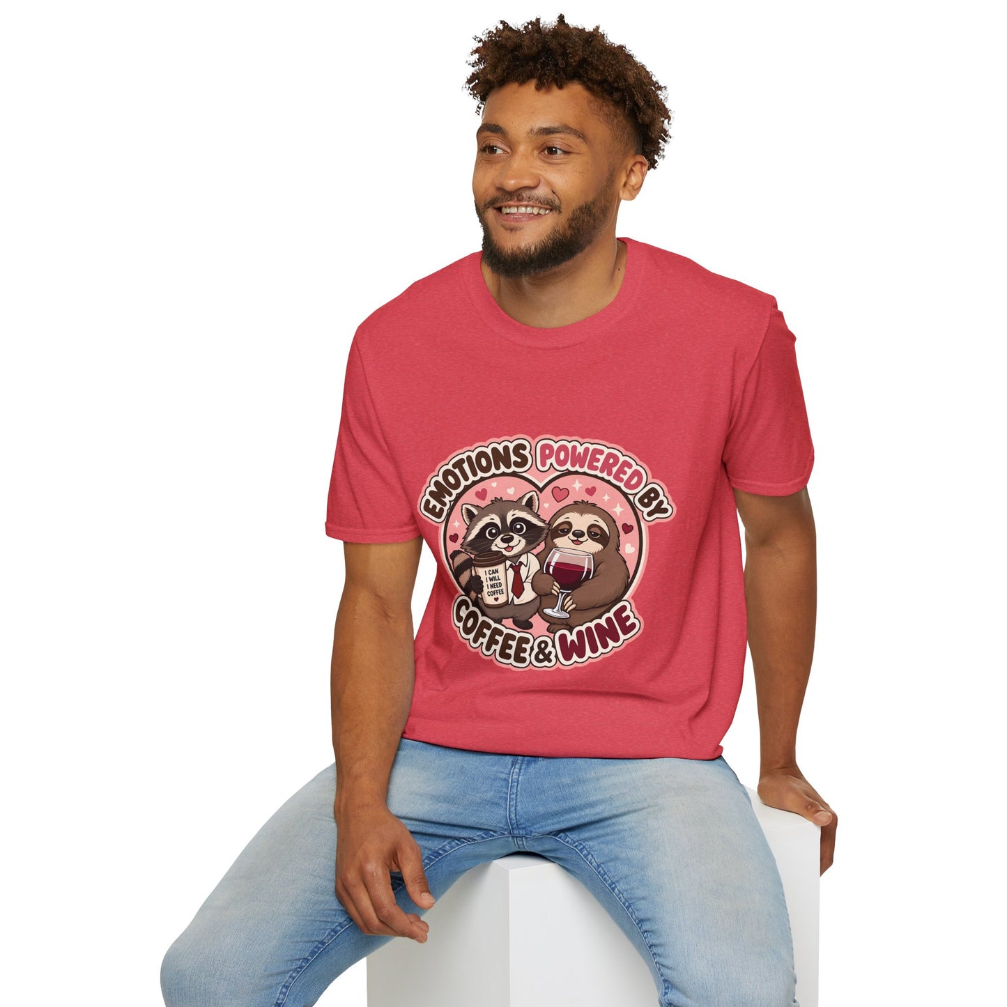 Emotions Powered By Coffee & Wine T-Shirt
