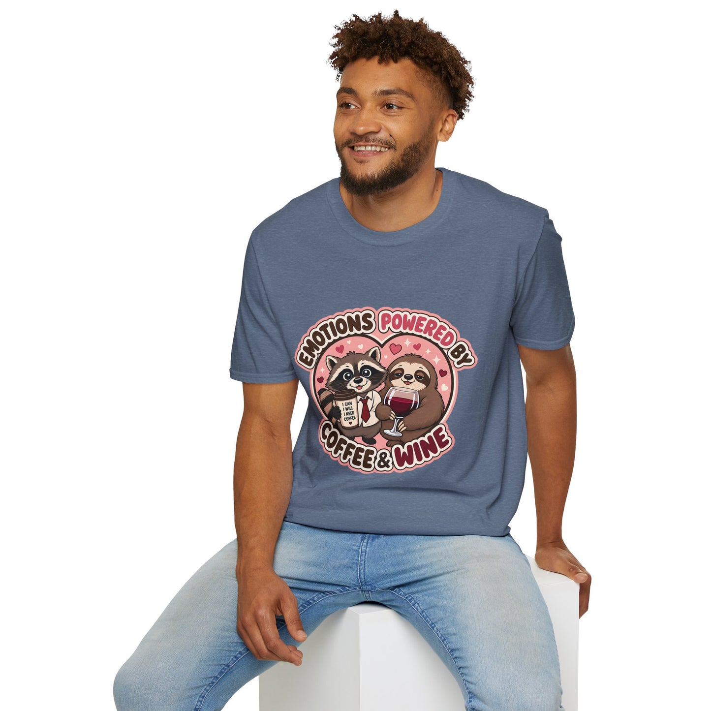Emotions Powered By Coffee & Wine T-Shirt
