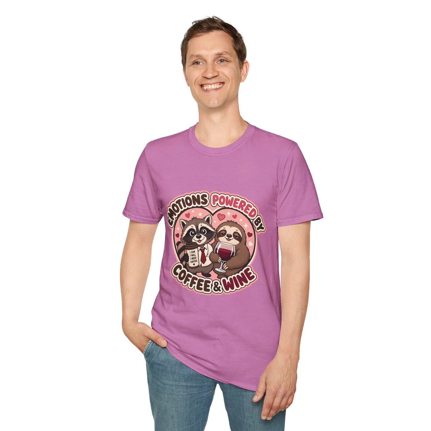 Emotions Powered By Coffee & Wine T-Shirt