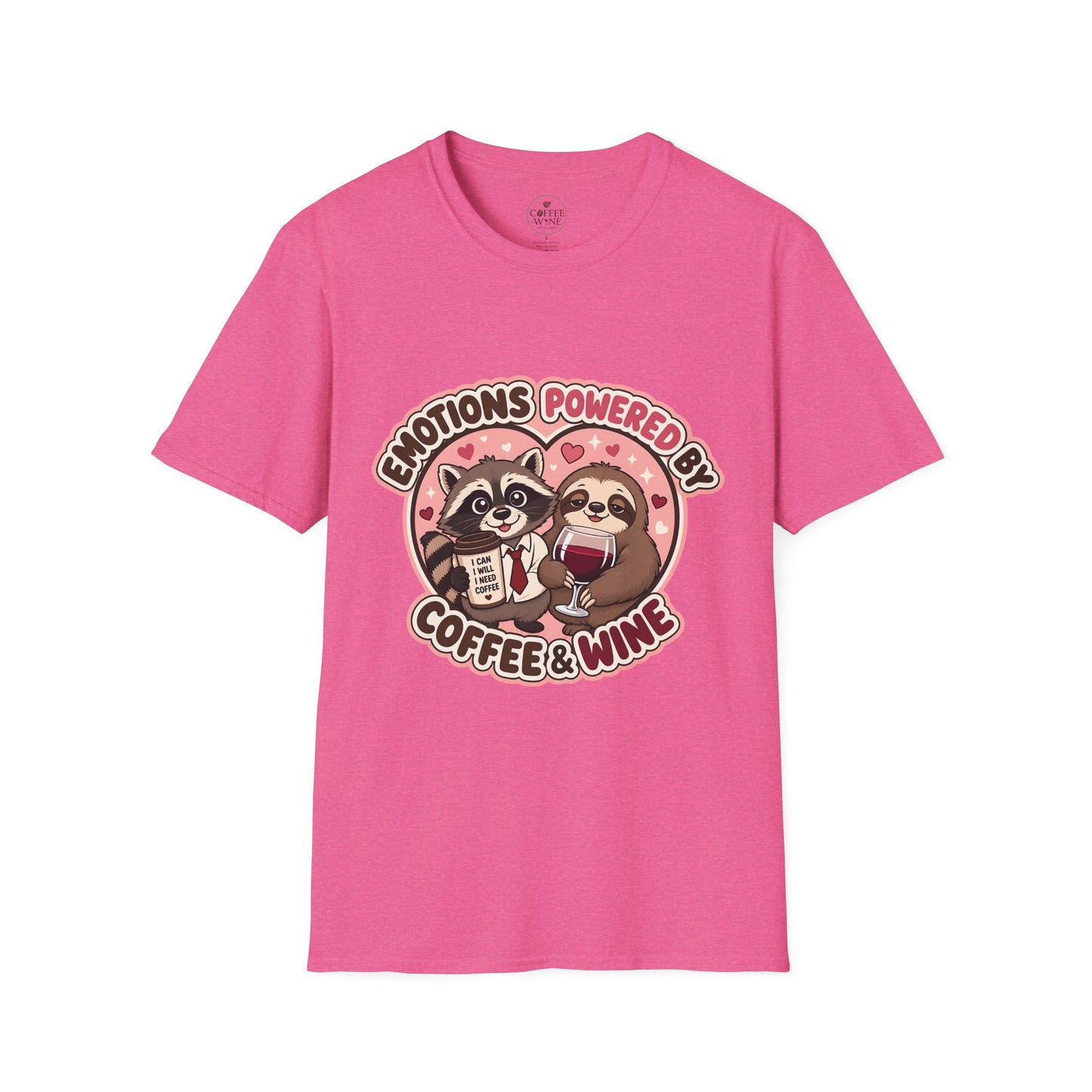 Emotions Powered By Coffee & Wine T-Shirt