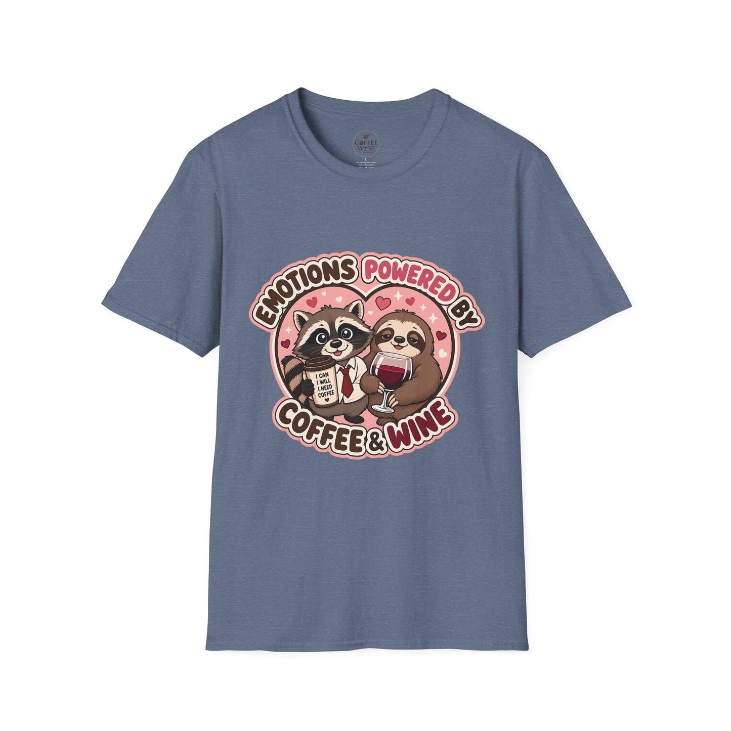 Emotions Powered By Coffee & Wine T-Shirt
