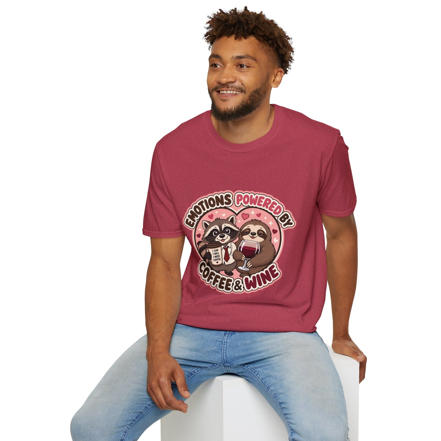 Emotions Powered By Coffee & Wine T-Shirt