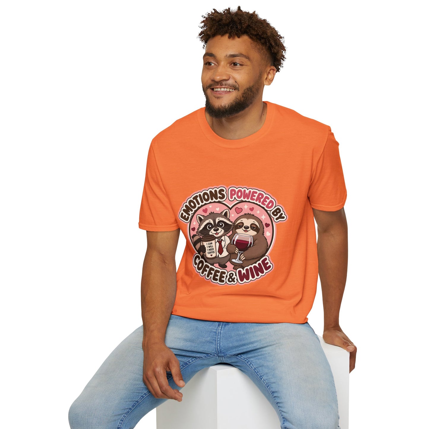 Emotions Powered By Coffee & Wine T-Shirt