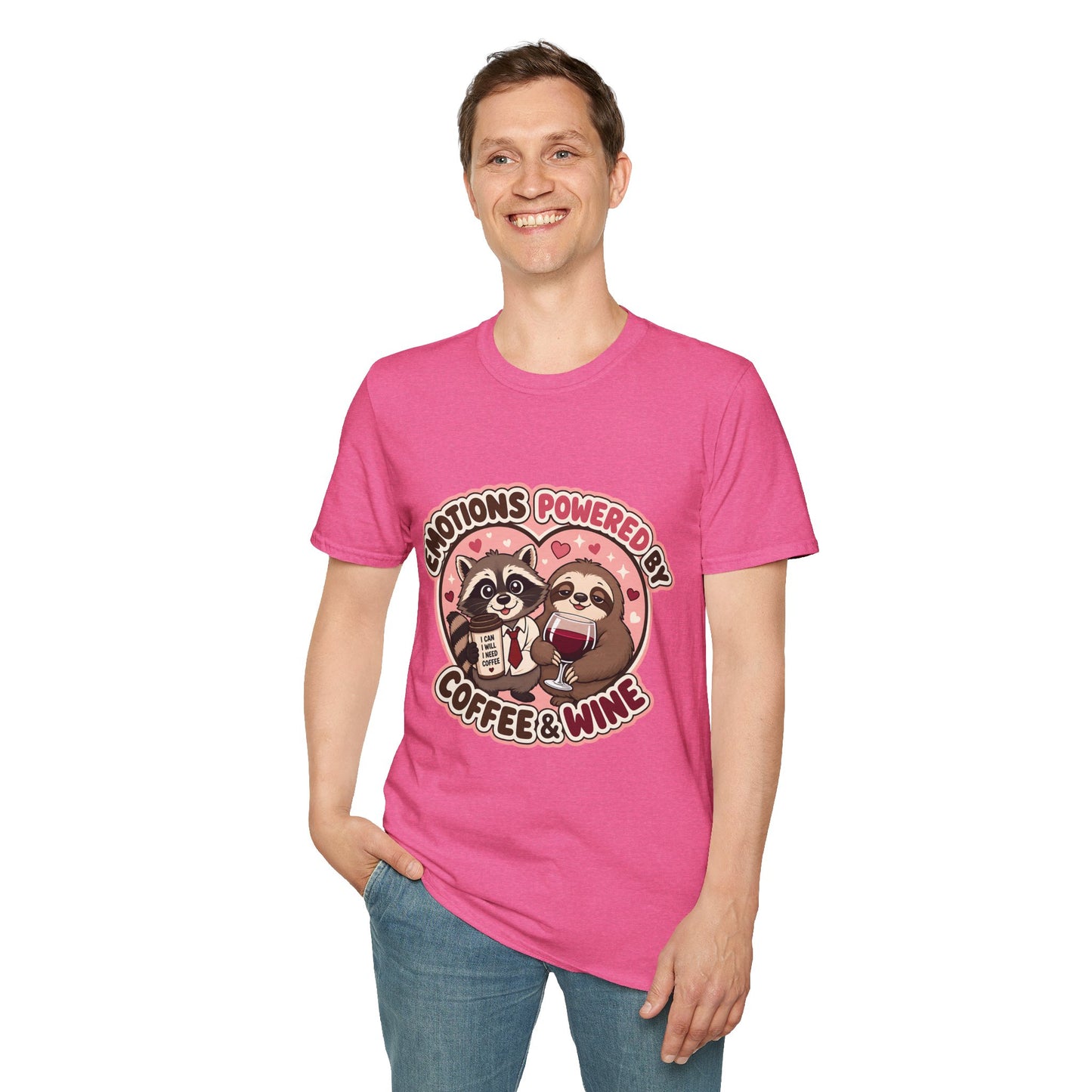 Emotions Powered By Coffee & Wine T-Shirt