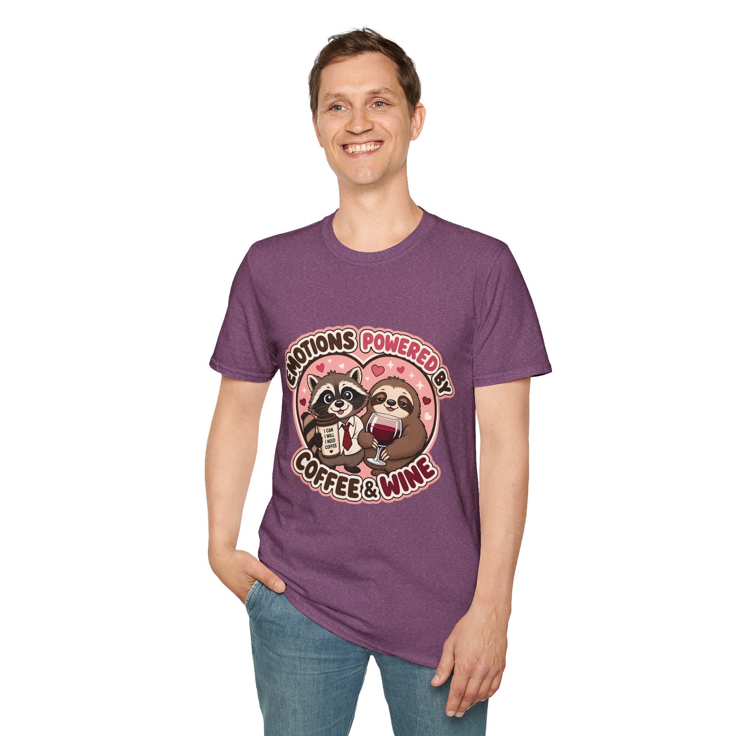 Emotions Powered By Coffee & Wine T-Shirt