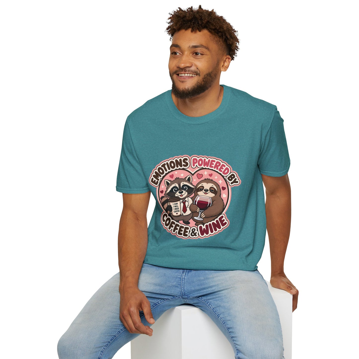 Emotions Powered By Coffee & Wine T-Shirt