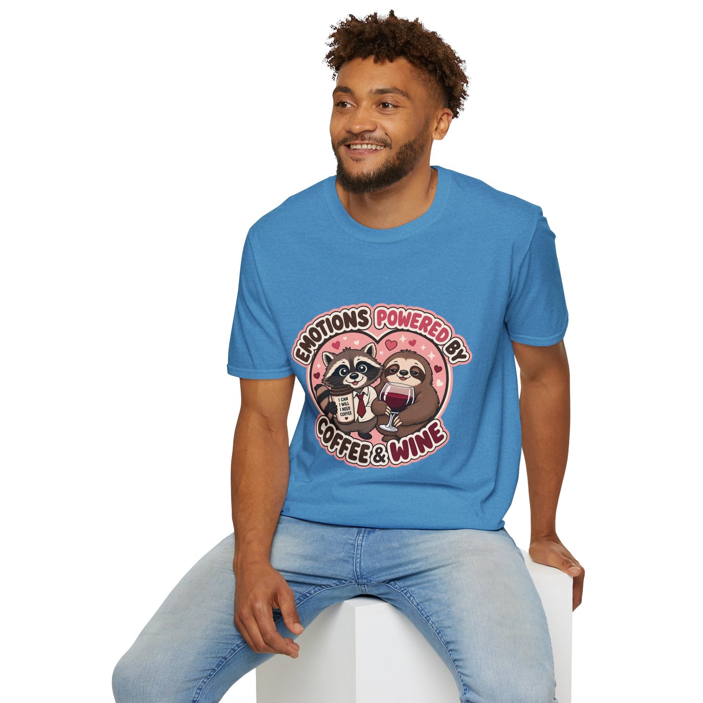 Emotions Powered By Coffee & Wine T-Shirt