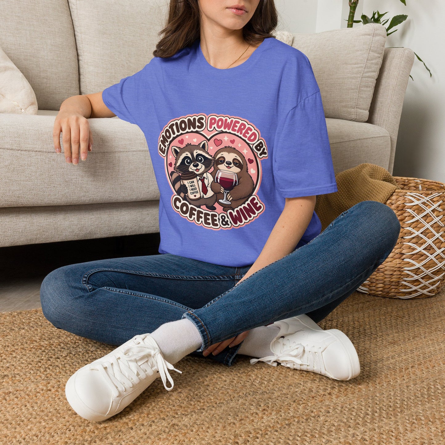 Emotions Powered By Coffee & Wine T-Shirt
