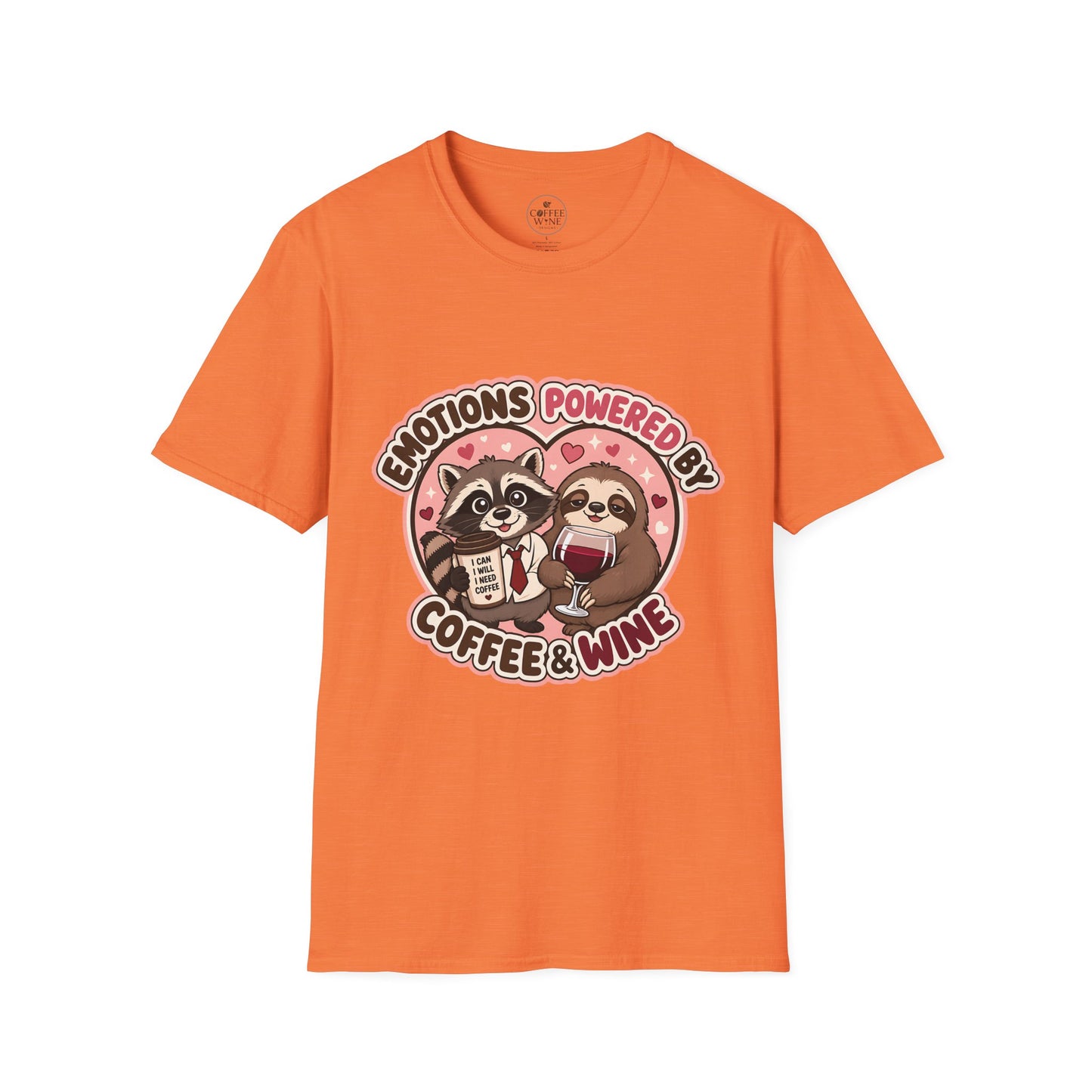 Emotions Powered By Coffee & Wine T-Shirt
