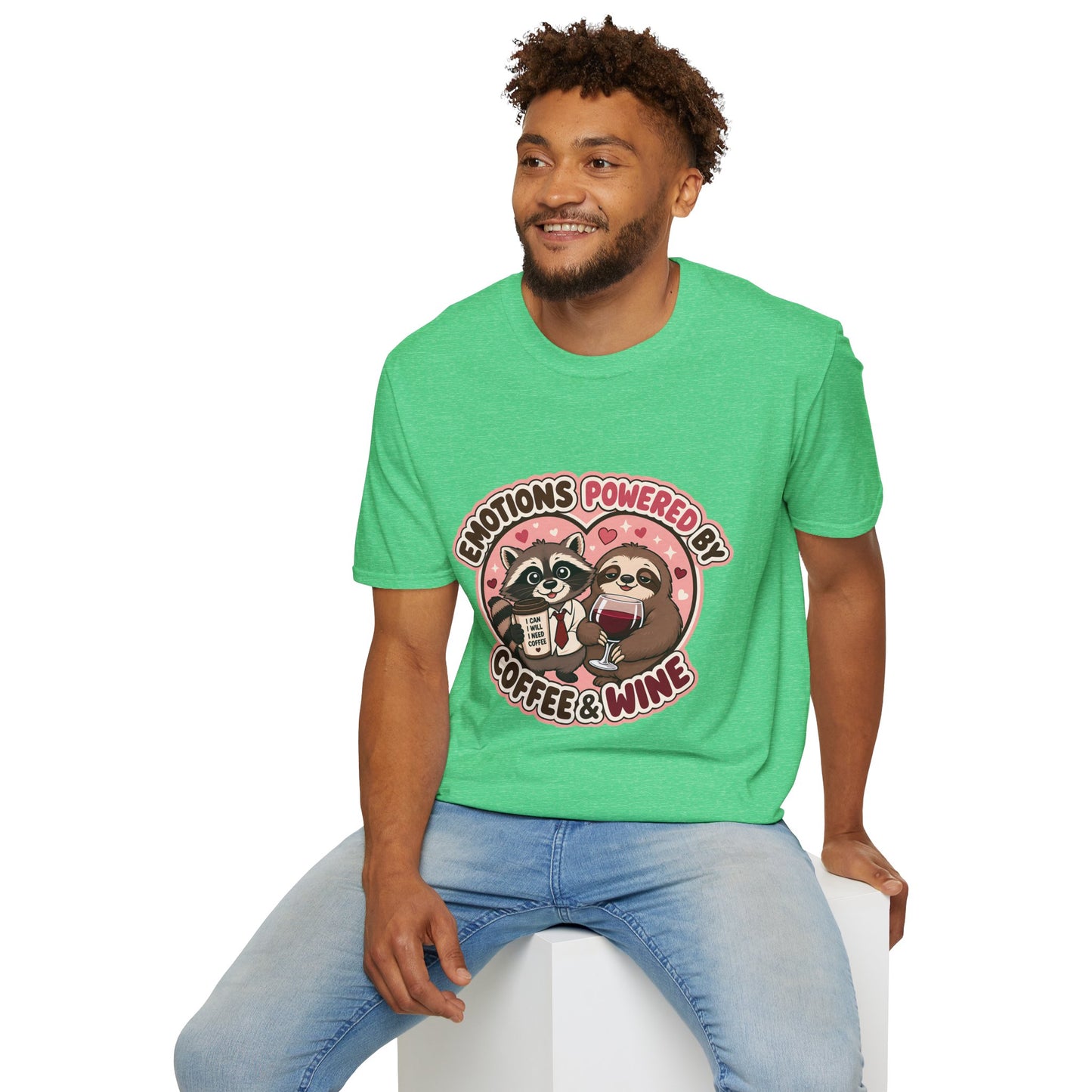 Emotions Powered By Coffee & Wine T-Shirt